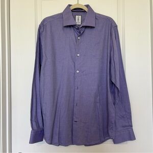 Robert Graham tailored Men's Purple/Lavender Dress Shirt - Classic Long Sleeve
